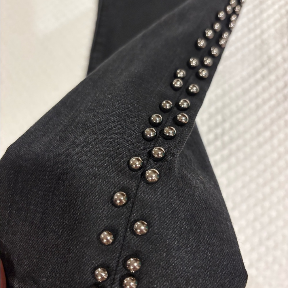 Pistola size 29 Black Studded Skinny Ankle Jeans - Picture 3 of 16